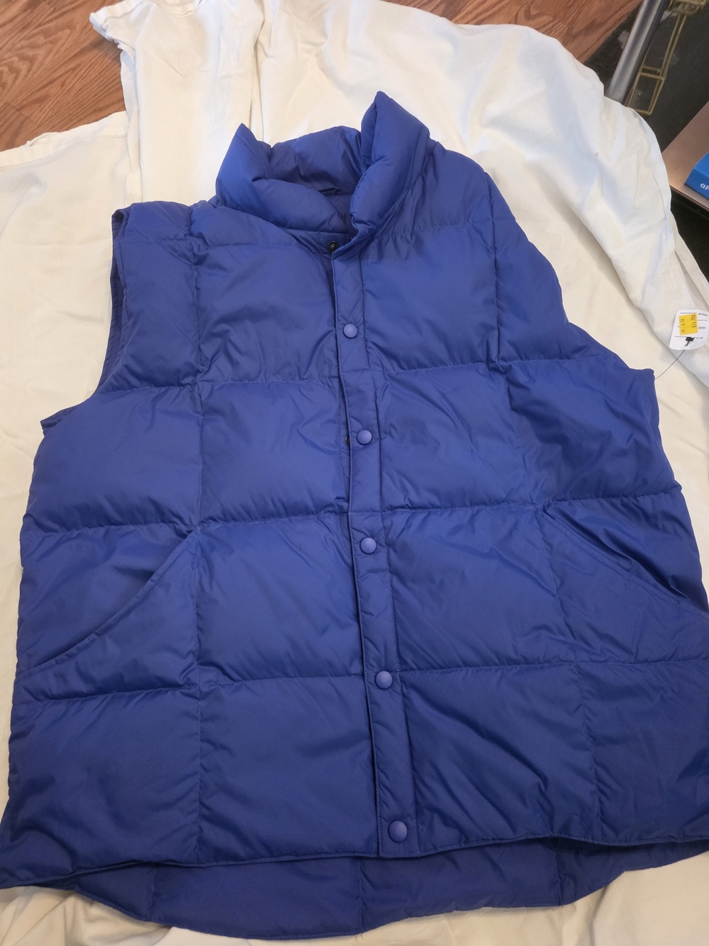 Lands' End Royal Blue Quilted Puffer Vest -